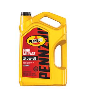 550045218 Pennzoil High Mileage 5w-30 Motor Oil 5 Quart