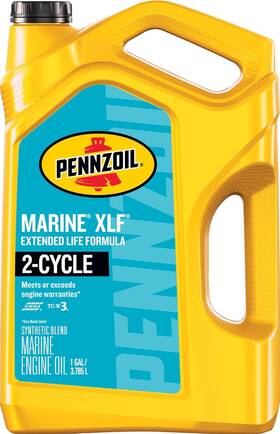 550045221 Pennzoil Marine Xlf Engine Oil 1 Gallon Outboard 2 Cycle Mixes Extended Life