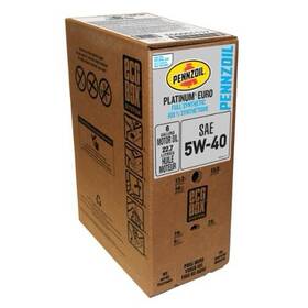 Pennzoil 550051117 Platinum Euro 5w-40 Full Synthetic Motor 6 Gal Ecobox