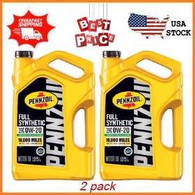 550058596 Pennzoil Combo 2 Pack Full Synthetic 0w-20 Motor Oil 5 Quart