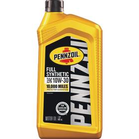 550058603 Pennzoil 10w30 1 Quart Full Synthetic Motor Oil