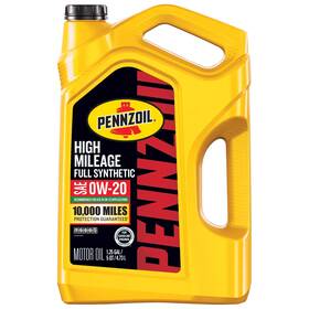 550069988 Pennzoil High Mileage Full Synthetic 0w-20 Motor Oil 5 Quart Free N Fast Ship