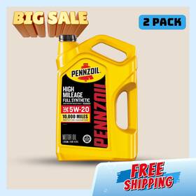 550069990 Pennzoil Hot Sale High Mileage 5w-20 Full Synthetic Motor Oil 5 Qt 2 Pack