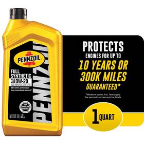 8069218 Pennzoil 1 Quart 0w-20 Gasoline Synthetic Motor Oil - Pack Of 6