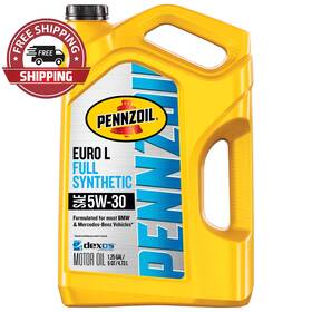 051123 Pennzoil Quaker State Company Platinum Euro L Full Synthetic 5w-30 Motor Oil 5 Quart