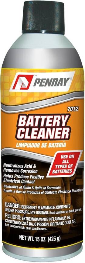 7012 Penray 7001 Case Of 12 - Battery Cleaner Foam 15oz Aerosol Can