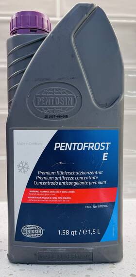 Pentosin 8113106 1.5 Liter Bottle Engine Coolant / Antifreeze G13 Lilac Pentofrost E For Audi Vw
