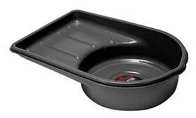 W4072 Performance Tools 5183 Tool Black Extra Large Portable 7.5 Gallon Oil Drain Pan New