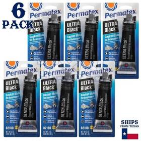 82180 Permatex 02180 Ultra Black Maximun Oil Resistence Silicone Gasket Maker 6 Pc 82180 Permatex 02180 Ultra Black Maximun Oil Resistence Silicone Gasket Maker 6 Pc