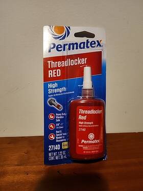 0920486286 Permatex Threadlocker Red 27140 High Strength 36ml 1.22 Oz
