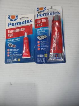 81630 Permatex 27100/81630 27100 High Strength Threadlocker Red 6ml And Ultra Gasket Maker