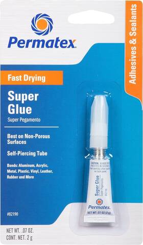 6d2e69ed-3413-4 Permatex 82190 Super Glue Adhesive 2gm Tube Pack Of 12