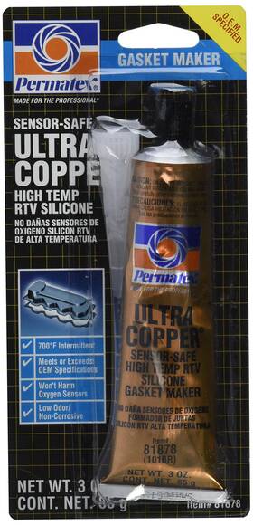B8e61697-5837-4 Permatex 12 Pack 81878 Ultra Copper Maximum Temperature Rtv Silicone Gasket Mak