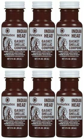 Bap20539 Permatex 20539 Indian Head Gasket Shellac Compound 2 Oz. X 6 Packs Bap20539 Permatex 20539 Indian Head Gasket Shellac Compound 2 Oz. X 6 Packs