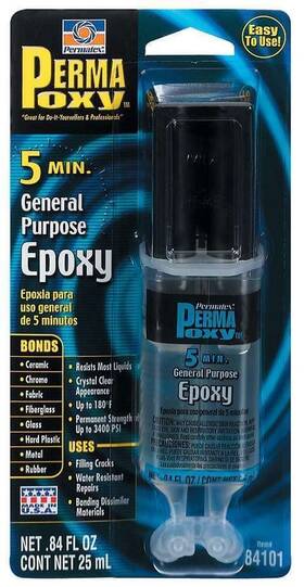 Lns-180-84101 Permatex 84101 Permapoxy 5 Min Clear