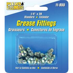 Plews Lubrimatic 11-955 1/4 Inch Grease Fitting
