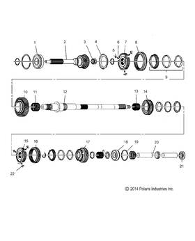 3235703 Polaris 3rd Gear Sub-assembly Genuine Oem Part Qty 1