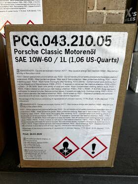 27.02.2020 Porsche Classic Motor Oil 10w-60