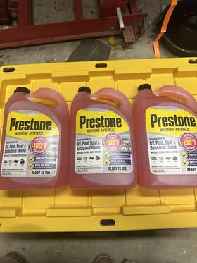 Prestone 797496881663 Waterline Antifreeze 1 Gal For Rv Pool Boat Home Anti-burst Lot Of 3