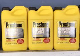 As107 Prestone Super Flush 22oz. Removes Radiator Rust. Free Shipping. Lot Of 12