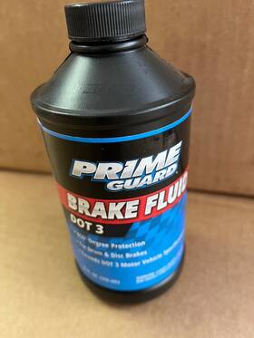 Prime Guard Bf12 Lot Of 2 Dot 3 Brake Fluid 12 Fl Oz Bottles