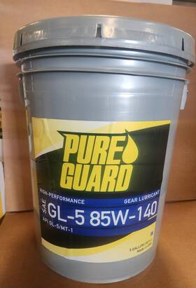 Pureguard P048 Sae 85w140 Api Gl5 Mt1 High Performance Gear Oil 5 Gallon