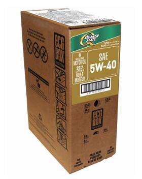 Quaker State 550052726 Ult Dura Euro 5w-40 Full Synthetic Motor Oil 1 - 6 Gallon Ecobox