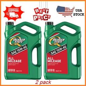 550059394 Quaker State Combo 2 Pack All Mileage 10w-40 Motor Oil 5 Quart