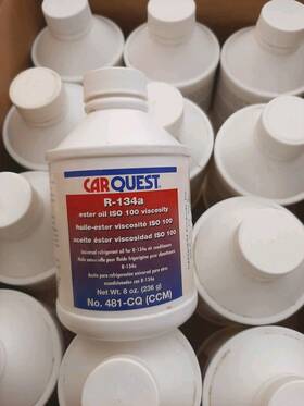 Quest 769106500240 New Sealed Car Ester 100 Universal Refrigerant Ac Oil 8 Fl. Oz. Case Of 12