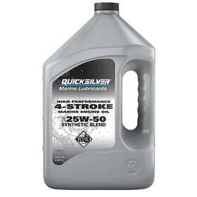 15939838 Quicksilver 25w-50 High Performance Synthetic Marine Engine Oil 1 Gallon