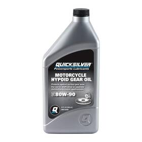 8m0128380 Quicksilver 80w-90 Motorcycle Hypoid Gear Oil 1 Quart - Maximum Protection