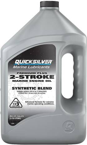 Quicksilver 92-8m0070736 2 Stroke Marine Engine Oil 1 Gallon Outboard Motor For 2-cycle Engines