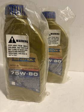 Ravenol 1221103-001-01-999 Gear Oil Mtf-2 75w-80 - Api Gl-4 / Mt-1 1 Liter Full Synthetic