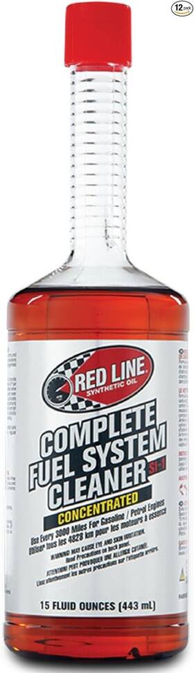 60103 Red Line 083522601238 Si-1 Complete Fuel System Cleaner - 15 Ounce 12 Pack