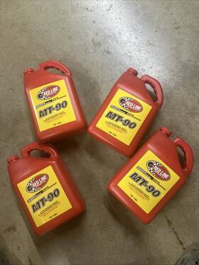Mt-90 Red Line 50305 75w90 Gl-4 Gear Oil Set Of 4 Gallons
