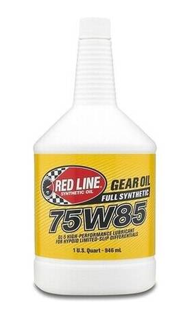 50104-12 Red Line Synthetic Oil 75w85 Gl-5 Differential Gear 1 Quart - Case Of 12 50104-12 Red Line Synthetic Oil 75w85 Gl-5 Differential Gear 1 Quart - Case Of 12