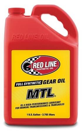 50205-4 Red Line Synthetic Oil Mtl 75w80 Manual Transmission Gear Gl-4 1 Gallon - Case Of 4