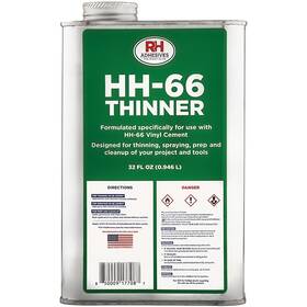 K17001d Rh Adhesives Hh-66 Thinner For H66 Adhesive 32 Ounce Quart Can