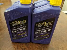 01130 Royal Purple 10w-30 High Performance Motor Oil - 6qts New