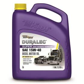 43154 Royal Purple Duralec For Super Diesel 15w-40 Ck-4 Motor Oil - 1 Gallon 43154 Royal Purple Duralec For Super Diesel 15w-40 Ck-4 Motor Oil - 1 Gallon