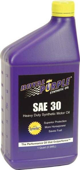 Rp01030 Royal Purple Sae 30 Heavy Duty Motor Oil Quart