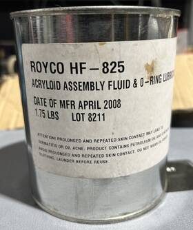 Hf-825 Royco Acryloid Assembly Fluid And O-ring Lubricant 1.75lbs Aircraft