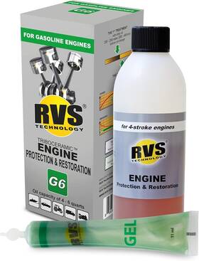Rvs Technology 856194007048 G6 Engine Oil Treatment For Gasoline Engines With A Motor Capacity 6 Qts