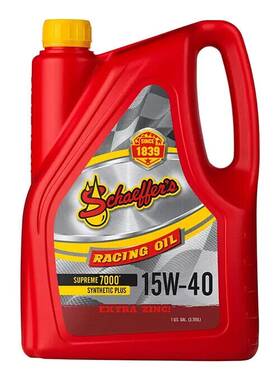 0708-001g Schaeffers Supreme 7000 Synthetic Plus Racing Gas Engine 15w-40 Oil 1 Gal Jug