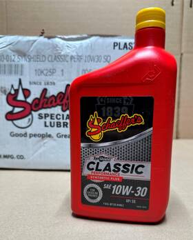 Schaeffers 4030-012 12x Pack 1 Quart Synshield Classic Sae 10w-30 Engine Oil