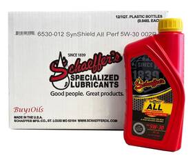 6530-012 Schaeffers 6530 Synshield All Performance Full Synthetic 5w-30 12 Quarts