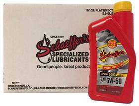 9001-012 Schaeffers Supreme 9000 Full Synthetic 5w-50 Racing Oil 12 1 Quart Bottles