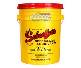 315lv Schaeffers Oil Simplex Supreme Low Vis Hydraulic Fluid 5 Gallon Pail #315lv