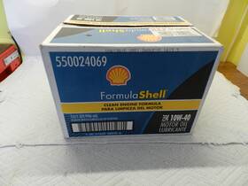 550024069 Shell Sae 10w-40 Conventional Motor Oil 12 Quart Case New Old Stock