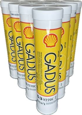 550027558 Shell Gadus S3 V220c 2 10 Pack Lithium Complex Red High Temp